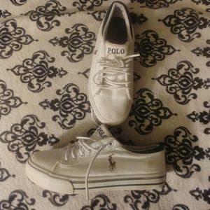Polo White Canvas Sneakers